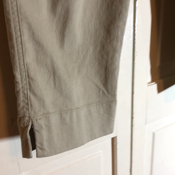 Gap for Good Paper Bag High Waist Stretch Tan Pant with matching Belt SZ 6 - Picture 2 of 6